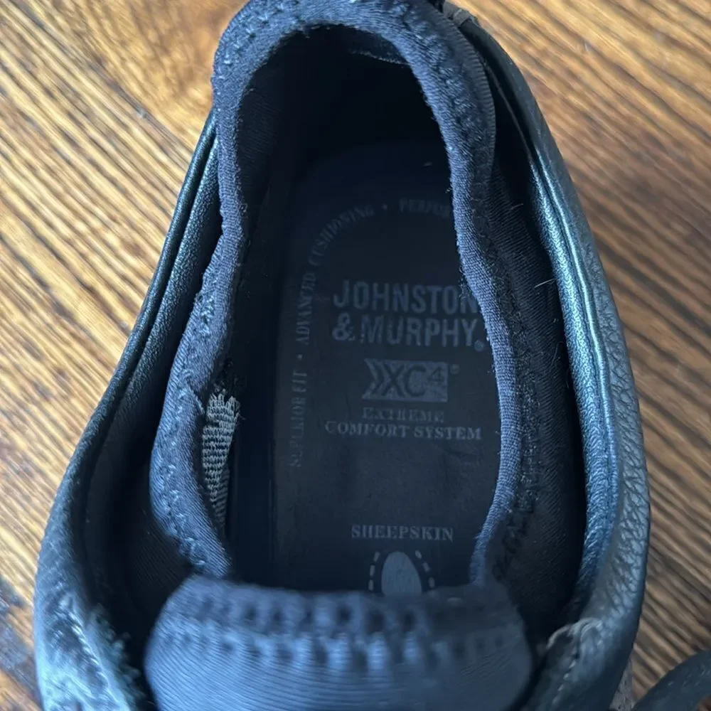 Johnston & Murphy Prentiss U Throat Sneaker Gray Nubuck. Waterproof. Size 11 1/2